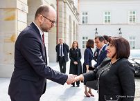 01__Marcin_Przydacz_Sahiba_Gafarowa_przewodniczaca_Zgromadzenia_Narodowego_Azerbejdzanu_20230418_MB1_4408.jpg