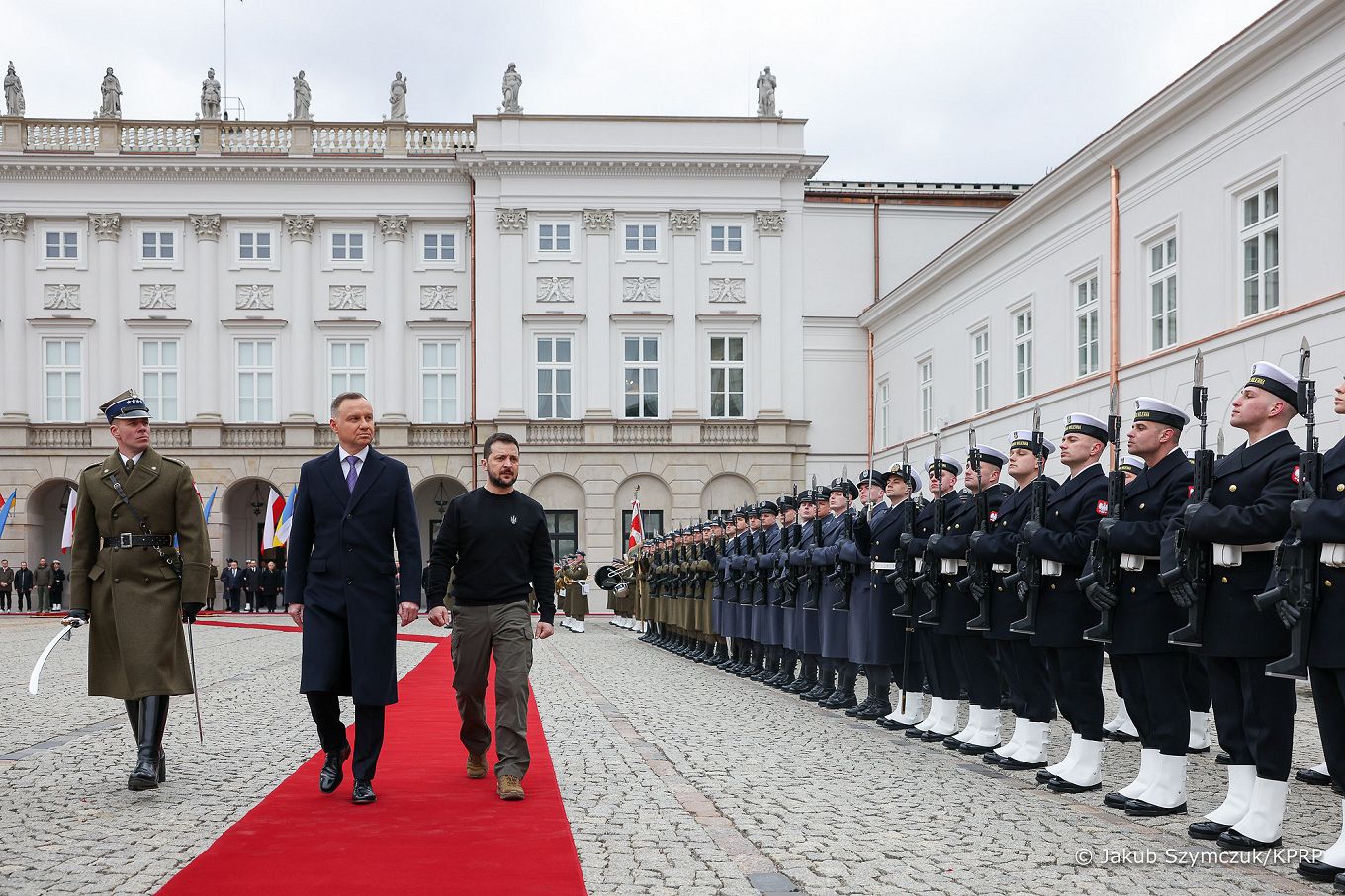 004 11__Andrzej_Agata_Duda_Wolodymyr_Zelenski_powitanie_20230405_IMGM0038.JPG