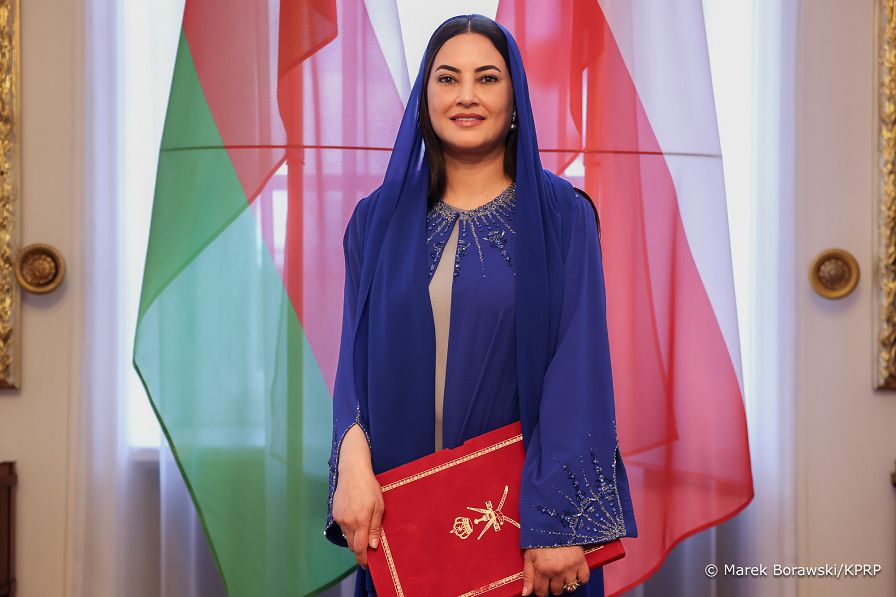 34_Andrzej_Duda_Maitha_Saif_Majid_Al_Mahrouqi_Ambasador_Omanu _listy_uwierzytelniajace_20240521_MB2_5572.jpg