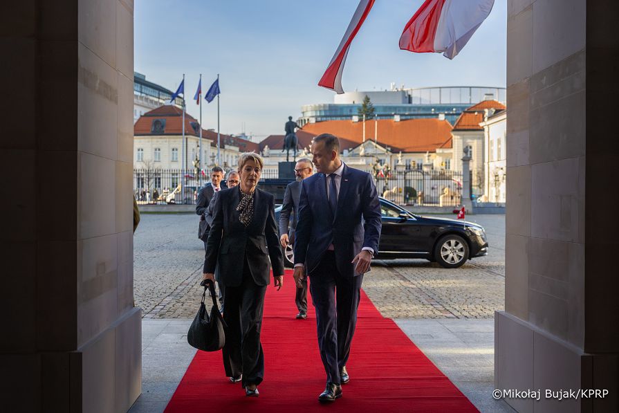 002_Prezydent_Karol_Nawrocki_Wizta Prezydent Szwajcarii Karin Keller-Sutter_MWB17155.JPG