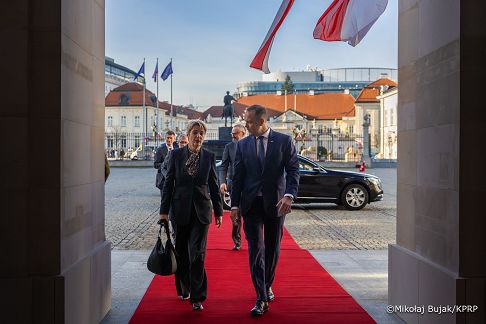002_Prezydent_Karol_Nawrocki_Wizta Prezydent Szwajcarii Karin Keller-Sutter_MWB17155.JPG