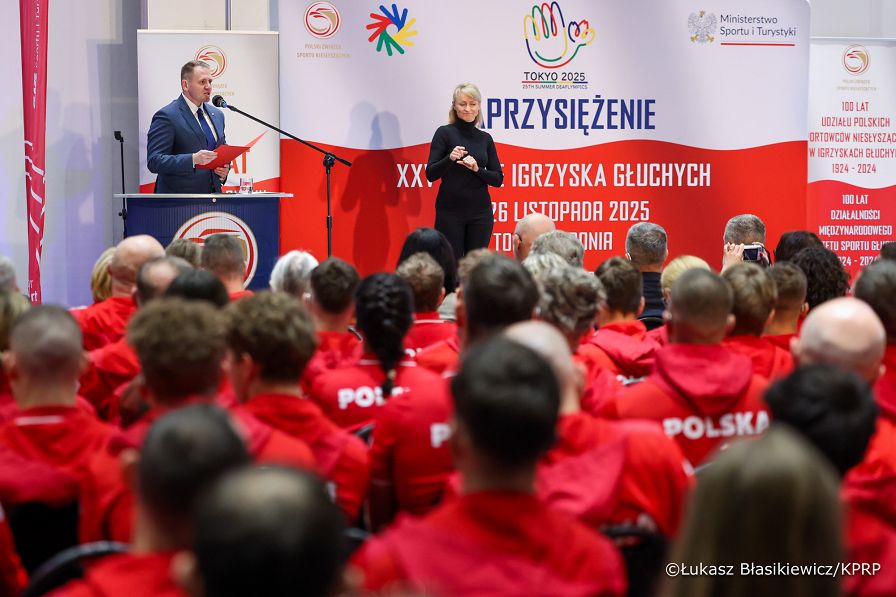 007_Minister_Mateusz_Kotecki_Ślubowanie reprezentacji narodowej na XXV Letnie IO Głuchych_07-11-2025_LB_25446.jpg