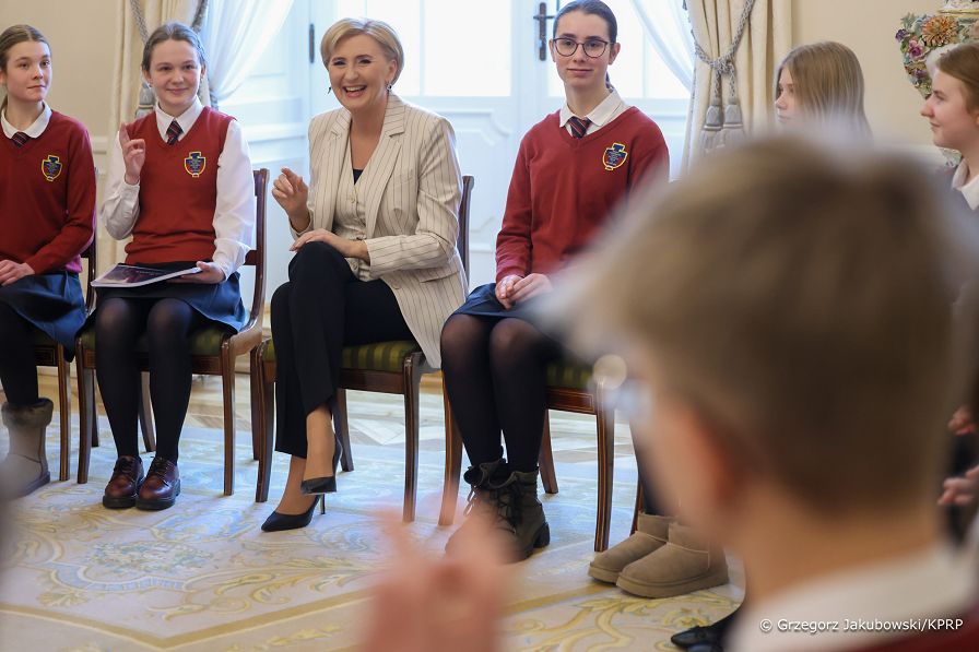 005_Agata_Kornhauser_Duda_spotkanie_uczniowie_szkoly_podstawowej_w_Warszawie_20250219_GJB_8564.jpg
