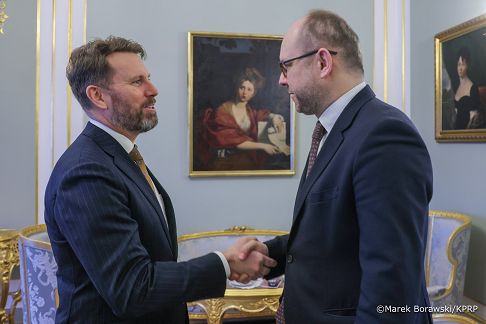 001_Minister Marcin Przydacz_Spotkanie z ambasadorem Australii Benjaminem Albertem Haysem_16-01-2026_MB1_5352.jpg