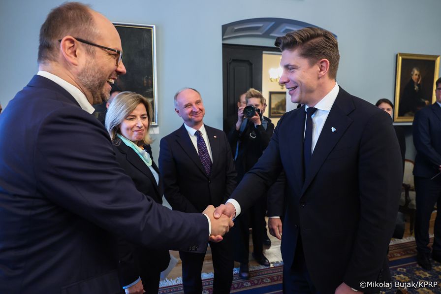 006_Prezydent Karol Nawrocki_Spotkanie Prezydenta RP z Premierem Republiki Litewskiej Panem Mindaugasem Sinkeciciusem_13-10-2026_MWB12955.jpg.JPG