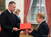 004_Prezydent Karol Nawrocki_Uroczystość wręczenia aktów powołania Członkom Kapituły Orderu Odrodzenia Polski_13-10-2026_MWB12495.jpg.JPG