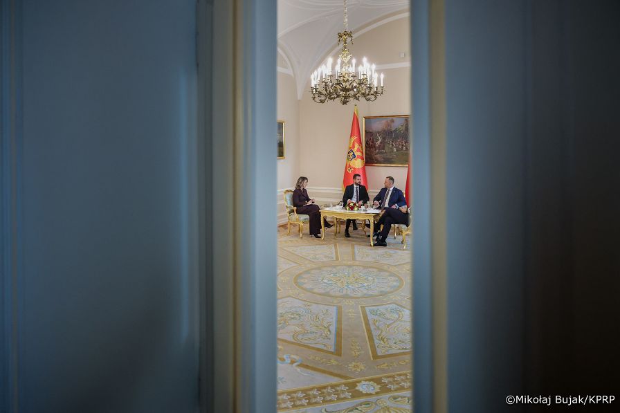 021_Prezydent Karol Nawrocki_Wizyta Prezydenta Czarnogóry Jakova Milatovicia i Małżonki_spotkanie_14-10-2026_MWB13891.jpg.JPG