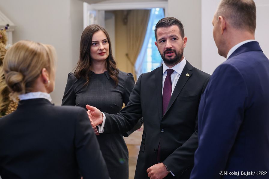 035_Prezydent Karol Nawrocki_Wizyta Prezydenta Czarnogóry Jakova Milatovicia i Małżonki_konferencja prasowa_14-10-2026_MWB28628.jpg.JPG