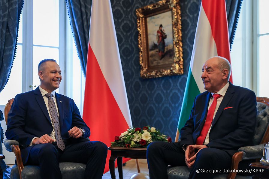 027_Prezydent Karol Nawrocki_Wizyta robocza Prezydenta RP na Węgrzech_Spotkanie z Prezydentem Węgier Tamasem Sulyokiem_23-03-2026_GJA_2122.jpg.JPG