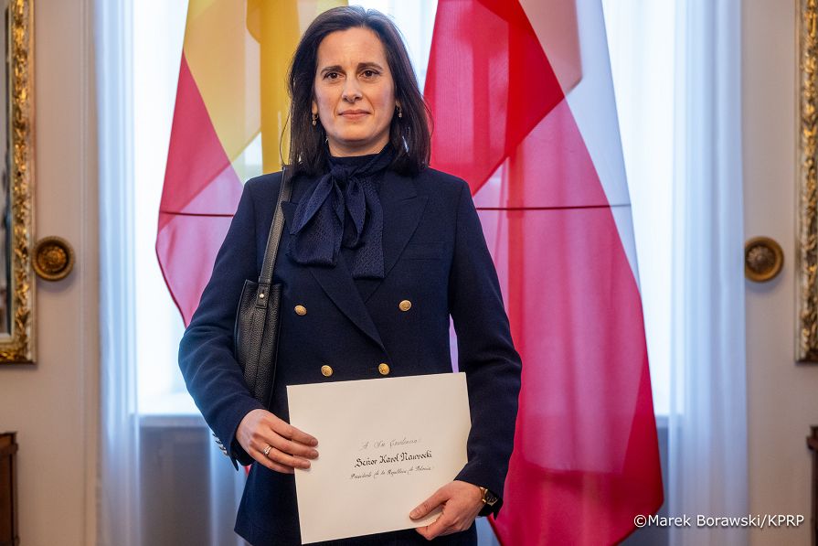 016_Prezydent Karol Nawrocki Ceremonia złożenia listów uwierzytelniających_JE Pani Victoria Ortega Gutierrez, Ambasador Królestwa Hiszpanii w RP_27-03-2026_MB1_6337.jpg.JPG
