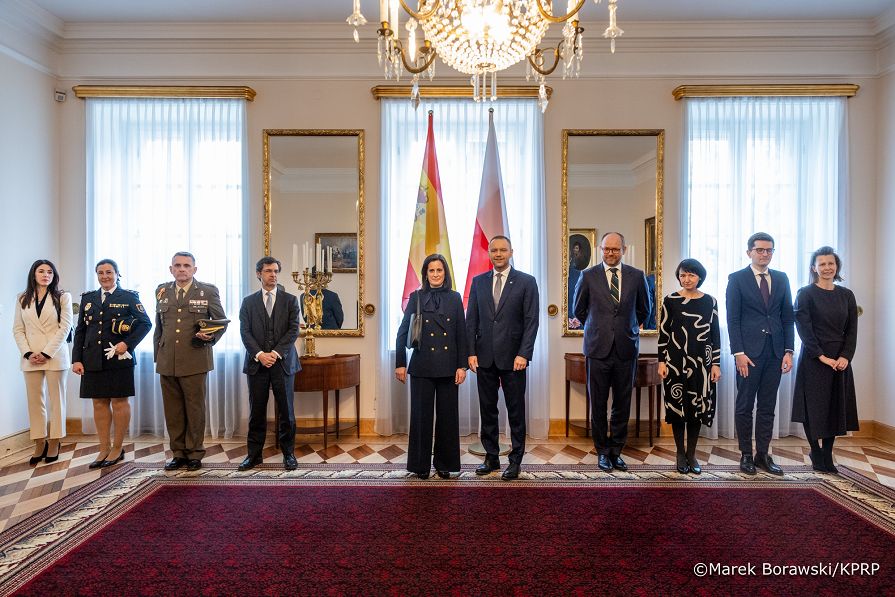 020_Prezydent Karol Nawrocki Ceremonia złożenia listów uwierzytelniających_JE Pani Victoria Ortega Gutierrez, Ambasador Królestwa Hiszpanii w RP_27-03-2026_MB1_6421.jpg.JPG
