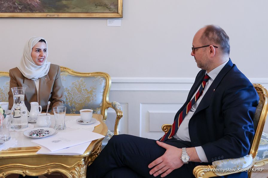 001_Minister Marcin Przydacz_Spotkanie z Ambasadorką Arabii Saudyjskiej  Enass Ahmad Alshahwan_22-04-2026_PK1_7584.jpg.JPG