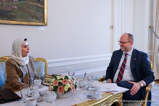 002_Minister Marcin Przydacz_Spotkanie z Ambasadorką Arabii Saudyjskiej  Enass Ahmad Alshahwan_22-04-2026_PK1_7602.jpg.JPG