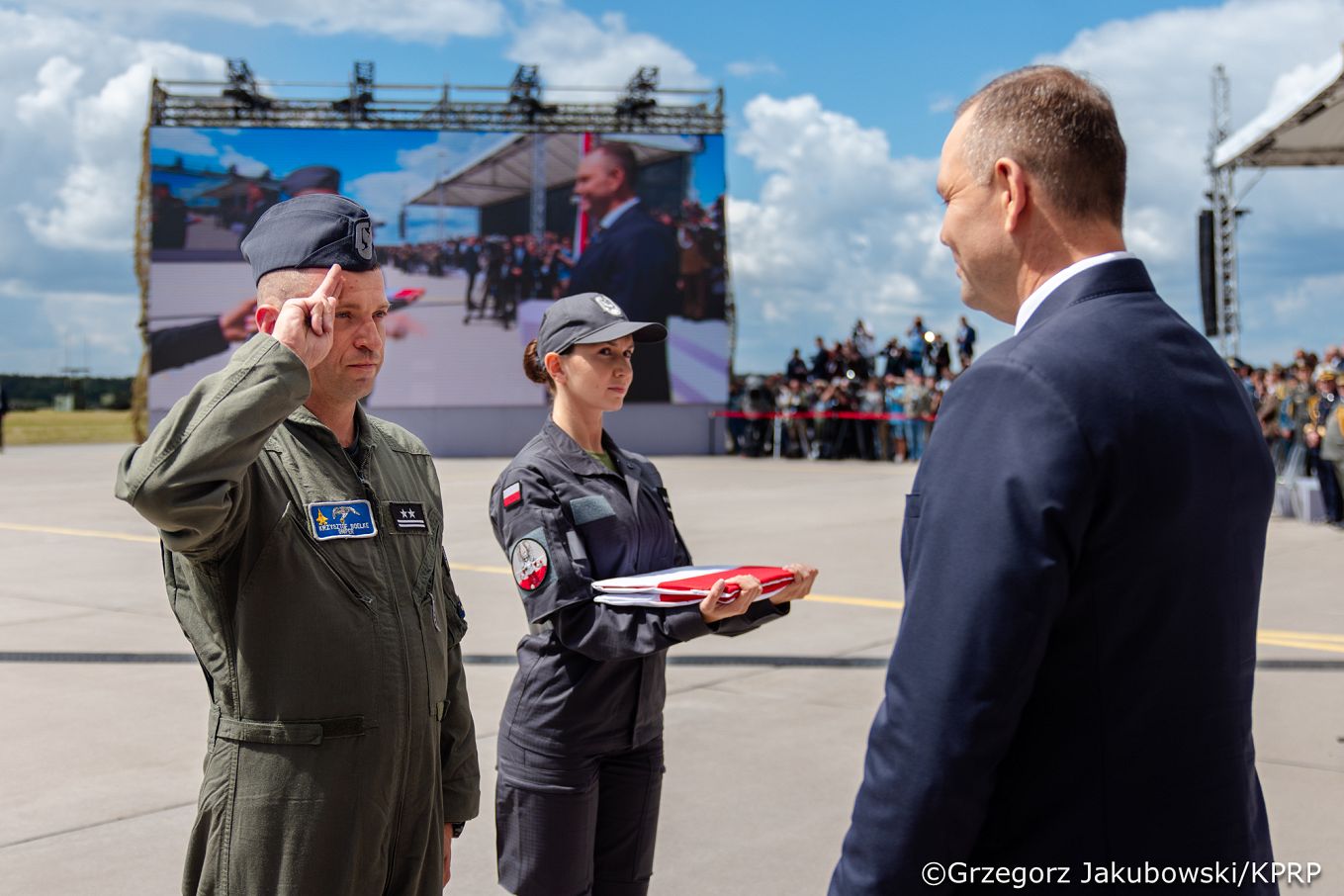 010_Prezydent Karol Nawrocki_Ceremonia oficjalnego przyj.ęcia samolotów F-35 do Sił Zbrojnych RP_12-06-2026_GJB_6955.jpg.JPG