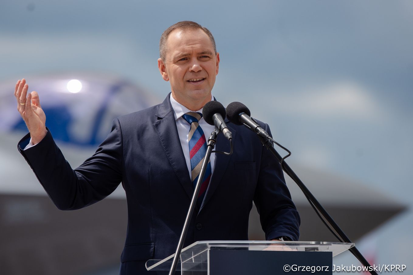015_Prezydent Karol Nawrocki_Ceremonia oficjalnego przyj.ęcia samolotów F-35 do Sił Zbrojnych RP_12-06-2026_GJB_7049.jpg.JPG
