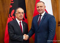 010_Prezydent Karol Nawrocki_70 rocznica Poznańskiego Czerwca_Spotkanie z Prezydentem Albani_Bajram Begaj_28-06-2026_MWB23511.jpg.JPG