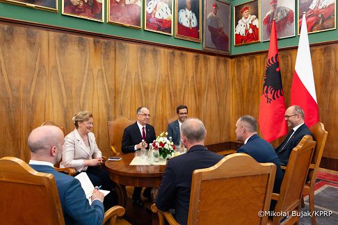 013_Prezydent Karol Nawrocki_70 rocznica Poznańskiego Czerwca_Spotkanie z Prezydentem Albani_Bajram Begaj_28-06-2026_MWB17148.jpg.JPG