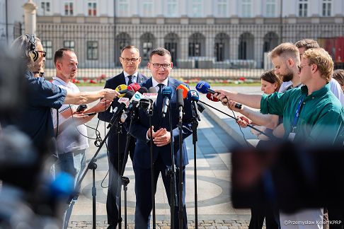 001_Minister Paweł Szefernaker_Minister Rafał Leśkiewicz_Briefing przed Pałacem Prezydenckim_04-08-2026_PK1_8316.jpg.JPG