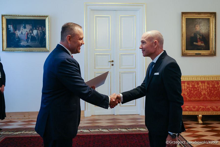 047_Prezydent Karol Nawrocki_Listy uwierzytelniające_JE Pan Jonathan Conlon, JE Pan Andrej Slapničar, Ambasador Republiki Słowenii w RP_28-09-2026_GJB_4236.jpg.JPG