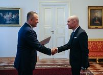 047_Prezydent Karol Nawrocki_Listy uwierzytelniające_JE Pan Jonathan Conlon, JE Pan Andrej Slapničar, Ambasador Republiki Słowenii w RP_28-09-2026_GJB_4236.jpg.JPG