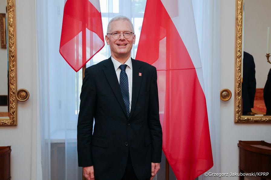 055_Prezydent Karol Nawrocki_Listy uwierzytelniające_JE Pan Olaf Kjelsen, Ambasador Konfederacji Szwajcarskiej w RP_28-09-2026_GJB_4390.jpg.JPG