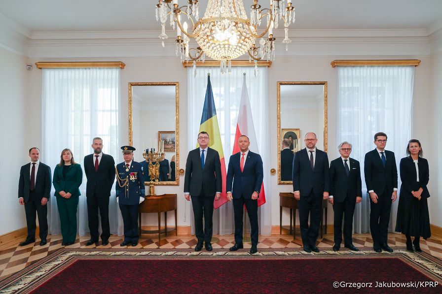 013_Prezydent Karol Nawrocki_Listy uwierzytelniające_JE Pan Philippe Benoit, Ambasador Królestwa Belgii w RP_28-09-2026_GJB_2918.jpg.JPG