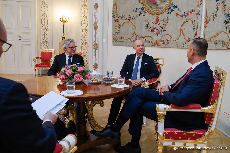 050_Prezydent Karol Nawrocki_Listy uwierzytelniające_JE Pan Jonathan Conlon, JE Pan Andrej Slapničar, Ambasador Republiki Słowenii w RP_28-09-2026_GJB_4328.jpg.JPG