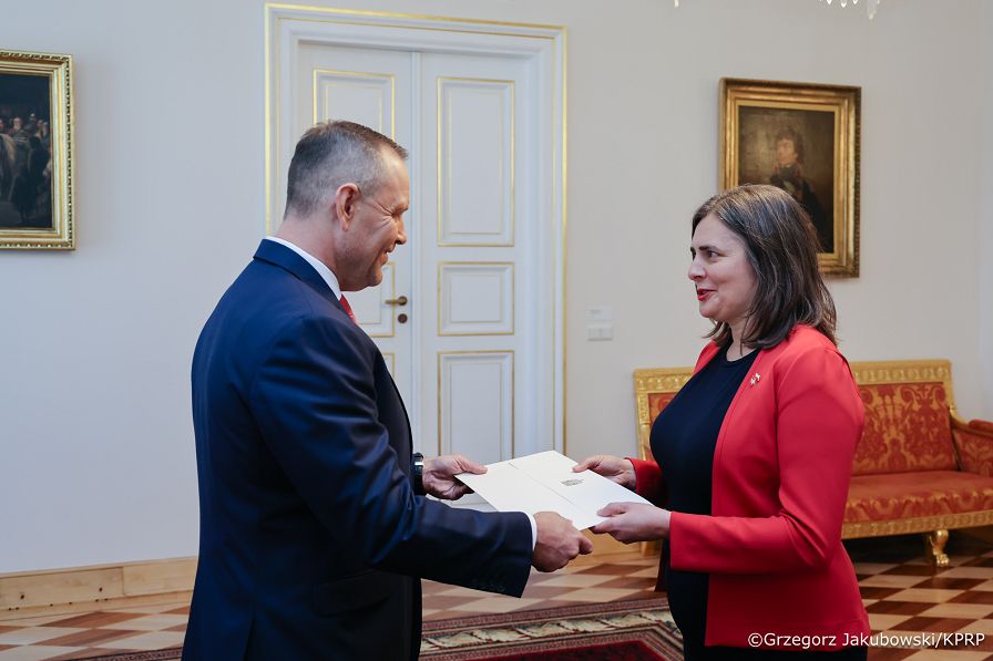 018_Prezydent Karol Nawrocki_Listy uwierzytelniające_JE Pani Emmanuelle Lamoureux, Ambasador Kanady w RP_28-09-2026_GJB_3620.jpg.JPG
